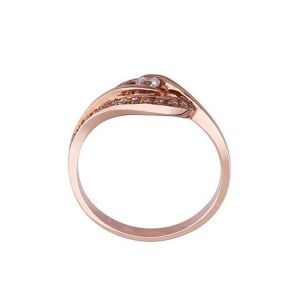Hot Sale 0.3 Carat Diamonds 18k Rose Gold Wedding Ring for Women (GDR003)