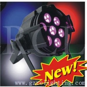 Quality 7x12W RGBWA 5 in 1 big lens LED par light for Wedding / Event Stage Lighting for sale