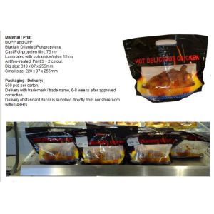 microwaveable bag, Rotisserie Chicken Bags, Microwave Grilled Chicken bag Hot