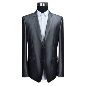 Mens Slim Fit Grey Blazer , Slim Fit Tailored Suit Blazer Grey Spring Autumn Winter