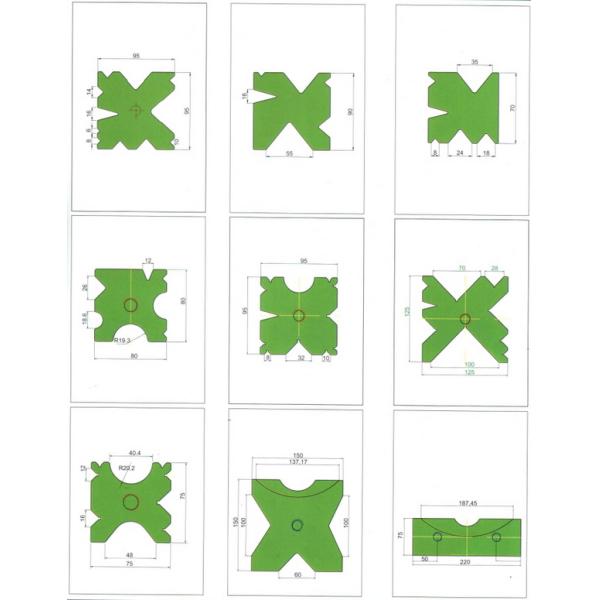 42CrMo LVD Press Brake Toolings 3.2M Length Steel Plate Bending bottom die