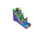 Marble Wall Mushroom Kingdom Inflatable Water Slides With Pool