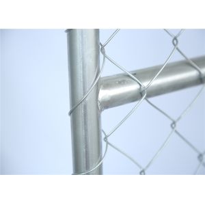 8'x10' OD42mm Construction Fence Panels Chain Link Mesh Fencing Panels 2430mm x