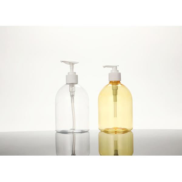 Buy Clear Round Plastic 500ml Lotion Pump Bottle For Cosmetic Shampoo at wholesale prices