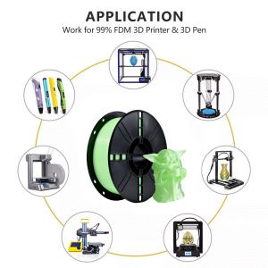 PLA+ 3D Printer Filament Toughness Enhanced Transparent Green 330M