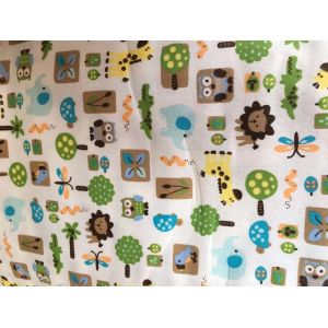 Double Side Brushed Organic Cotton Flannel Fabric White Cleaning