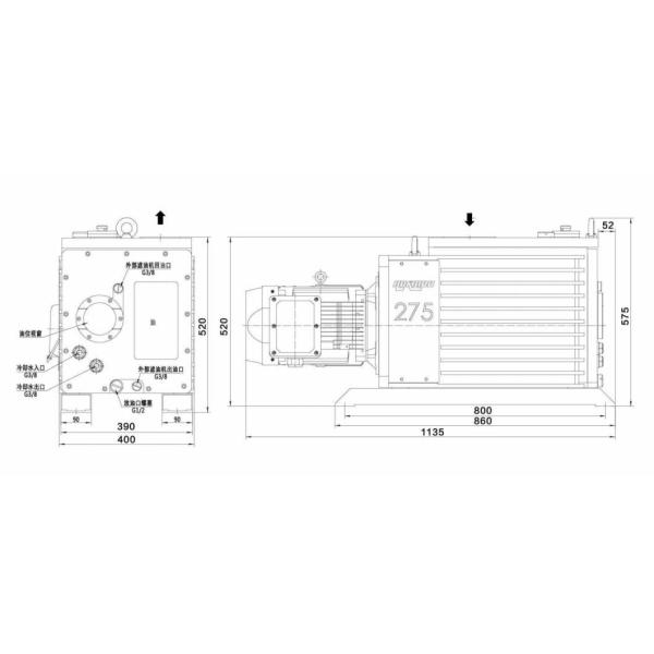 Double Satage Rotary Vane Vacuum Pump for Impregnation