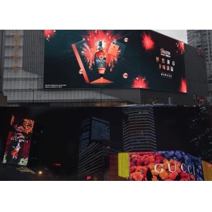 Epistar Chip Outdoor Full Color Led Screen , P3-P10 Led Outdoor Display Board