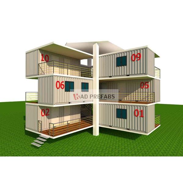 Buy Multi Function Stacked Container House , 40 Ft Mobile Home For Office at wholesale prices