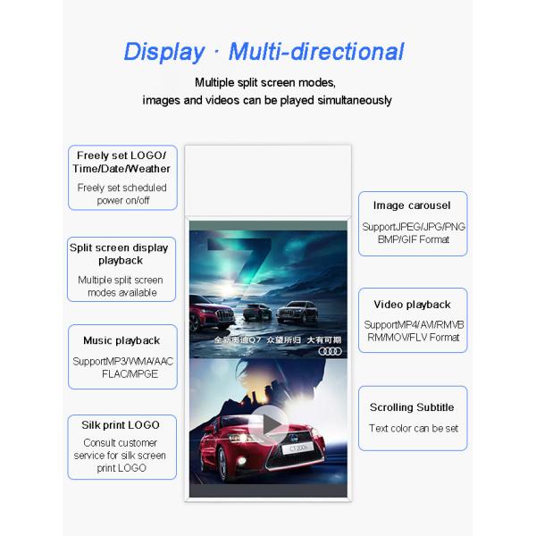 High Brightness 55 65 75 Inch Water Proof Outdoor Digital Signage and Displays Totem 5000 Nits 4k Ip65 Touch Screen Store Kiosk