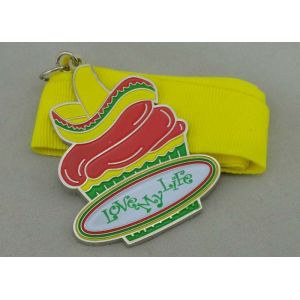 Synthetic Enamel Custom Medal Silver Plating For Spring Fling 2014