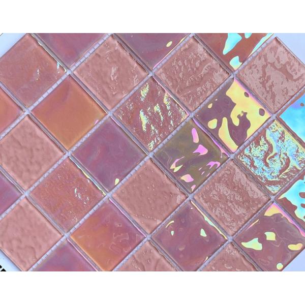 Iridescent Mosaic Glass Pool Blue Swimming Pool Glass Mosaic Tile with Acid-Resistant
