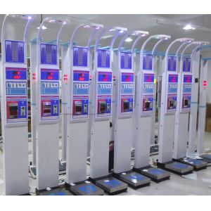 Muti Functional Coin Operated Weighing Scales With 200cm Height Range High