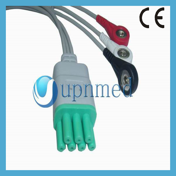 Buy Mindray Telemetry 3 lead ecg cable with snap at wholesale prices