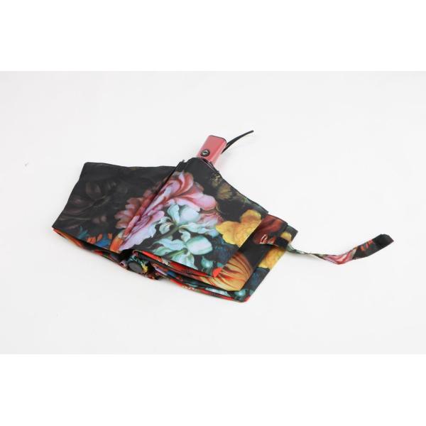 21 inch purple auto open close umbrella with full digital printing and red plastic handle