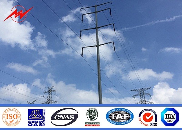 Buy GR50 11.8m Steel Power Pole Electrical Utility Galvanized at wholesale prices