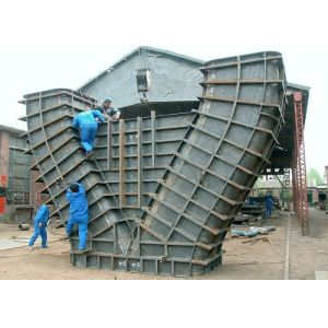 Reusable Column Oval Type Pier Cap Formwork , Concrete Column Formwork