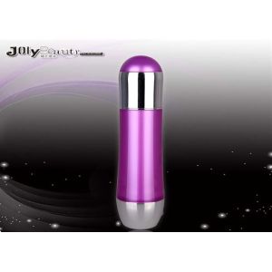 Quality Round Empty Lotion Bottles With A Purple Color 50ml Airless Pump Bottles for sale