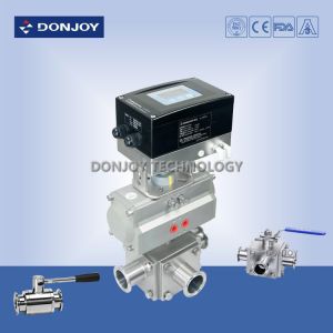 Pneumatic three-way Ball Valve with intelligent positioner IL-TOP