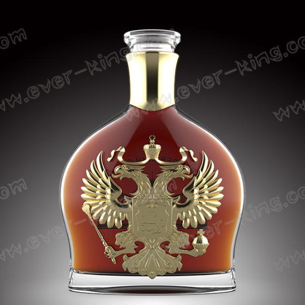 High White Flint 1000 ML Brandy Glass Bottle
