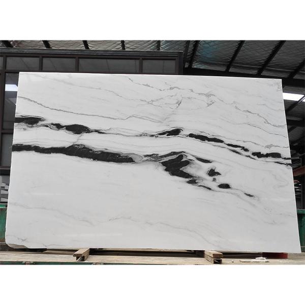 Black Veins White Marble Panda White Wall Flooring Stairs Natural Marble Stone