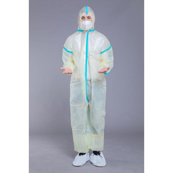 Buy Antibacterial 37g PPE Open Front Unisex Disposable Coveralls at wholesale prices