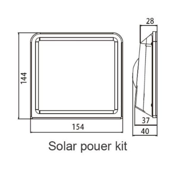 H.264 Bullet Solar Powered Outdoor Wireless Surveillance Camera 1MP 10m PIR Range