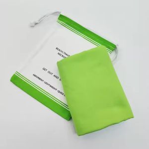 Quick Dry Microfiber Suede Multifunctional Beach Towel Manufacturers With Zipper