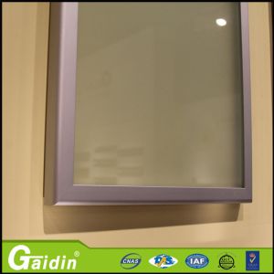 China anodized wooodgrain glass insert kitchen cabinet aluminum door frame on sale