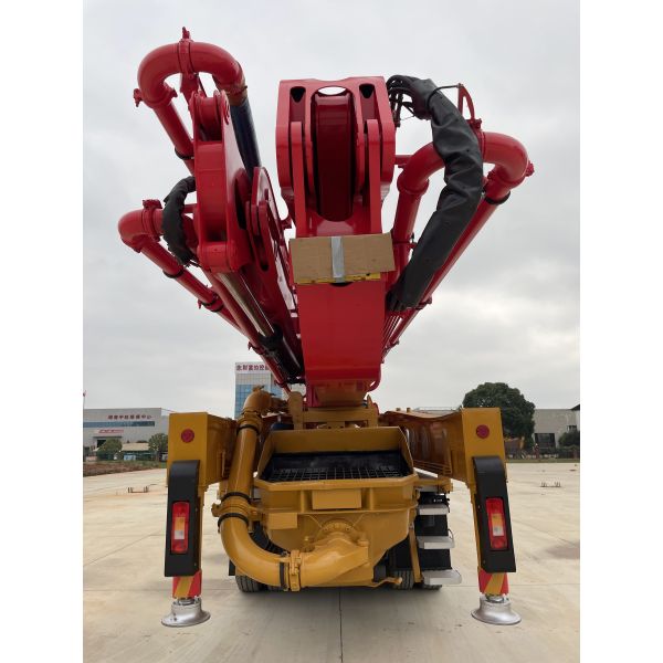 Sany 56M Concrete Pump Truck with 5-Section Z-Type Boom and 180 m³/h Output on Volvo Chassis