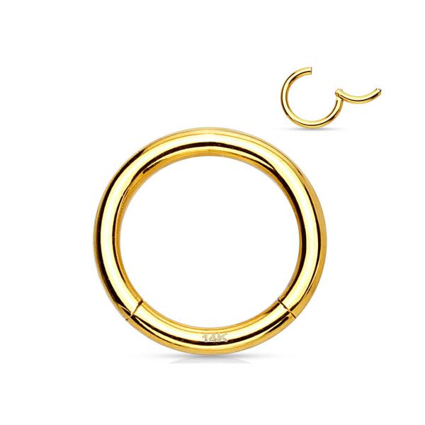 Buy Helix Piercing 14K Gold Clicker For Cartilage Tragus 16g-40g at wholesale prices