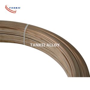 China 4mm*12mm 6J13 Copper Manganese Alloy Resistance Flat Ribbon / Strip on sale