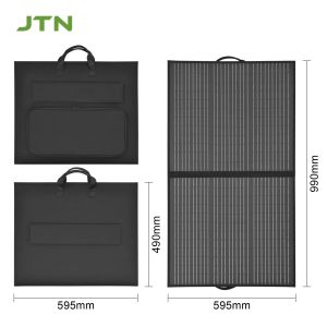 Foldable Camping Solar Photovoltaic Panel with Monocrystalline Cells 100W 18V