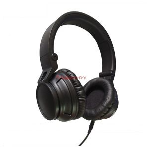 cool style black bass headphone with noise cancelling for musician with