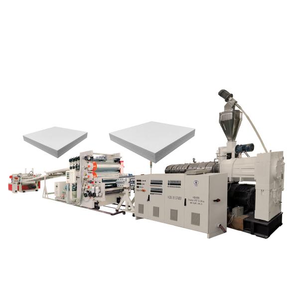 Buy WPC PVC Free Skin Hard Foam Crust Board Plastic Extruder Machine For Furniture Decorating House Advertizing at wholesale prices