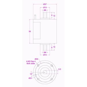 Miniature Rotary Torque Sensor 10kgf*cm 20kg*cm 30kgf-cm 50kg*cm Shaft