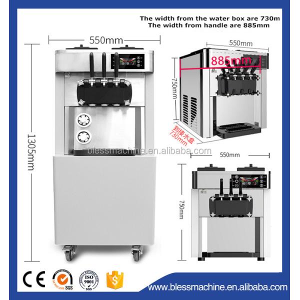 R22/R404A Refrigerant Industrial Commercial Ice-Cream Machine