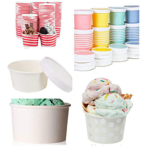250gsm Printable PE Coated Food Grade Paper For Ice Cream Cups and Lids 
