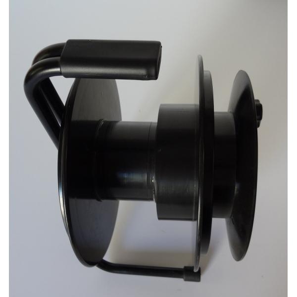 Buy Portable Plastic Fiber Optic Cable Reel Hand Held Cable Storage Reel Black Color at wholesale prices