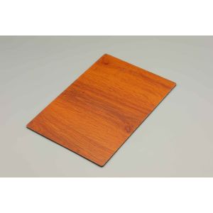 Scratch-resistant Oak Wood Grain fireproof aluminium composite panel 4mm