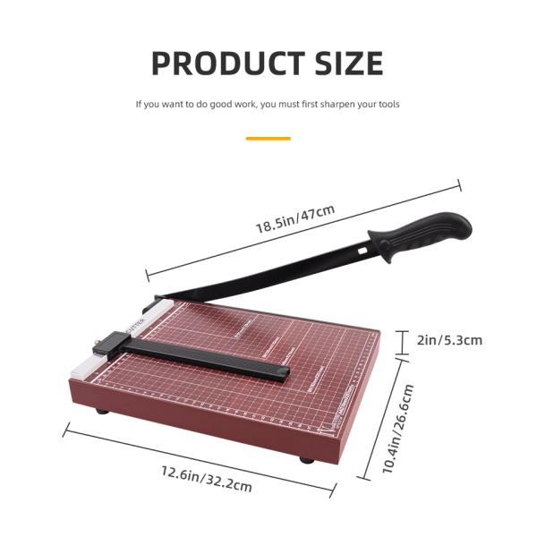 37Kg ZEQUAN A4 Guillotine Paper Trimmer for Office Photograph Cardboard Manual Paper Cutter