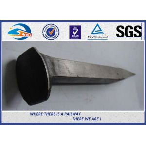 Q235 / 35# Railroad Track Spikes Steel Ground Spikes Without Crack