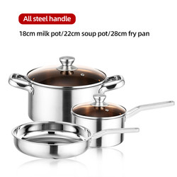 Escalation Series 5Pcs Multi-Purpose Kitchen Pots Cooking Cookware Sets