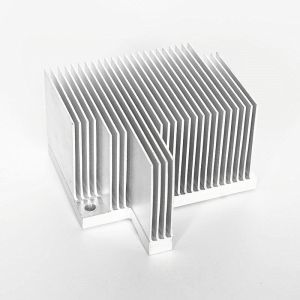 Extruded Skived Processed Fin Heat Sink Aluminum Profiles With Cnc Punching
