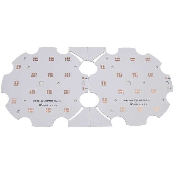 Aluminum Thickness 1.6mm SMD LED Circuit Board Round Single Sided