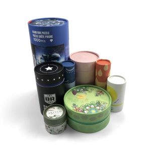 Quality Printed Paper Tube Food Packaging With Matt Lamination Customizable Design for sale