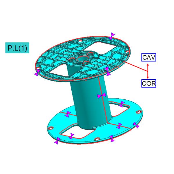 Cold Runner PE Industrial Molds Reel Wire Spool Hydrocylinder Mold