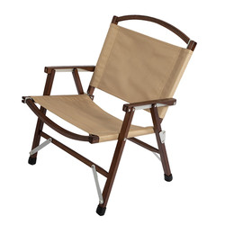 400 Lbs Portable Folding Camping Chair with Beech Frame