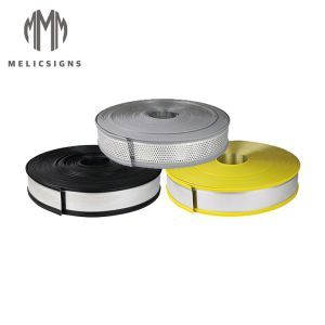 Galvanized 33.3M Gray with Hole 3d LED Halo Channel Letter Trim Cap