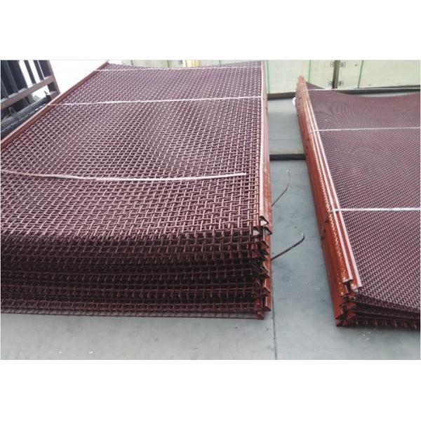 0.5-12mm Carbon Steel Wire Mesh , Crimped Metal Sieve Mesh